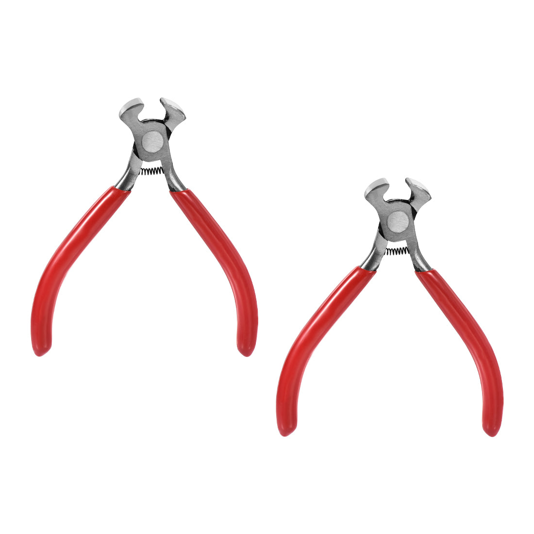 Harfington End Cutting Pliers 4 Inch Mini Precision End Nippers Wire Cutter Pliers Nail Puller Tool 2 Pcs