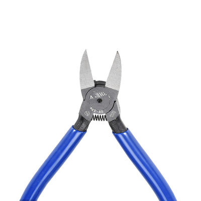 Harfington Diagonal Cutting Pliers 6" Side Wire Cutter Spring-loaded w Blue Anti-Slip Grip