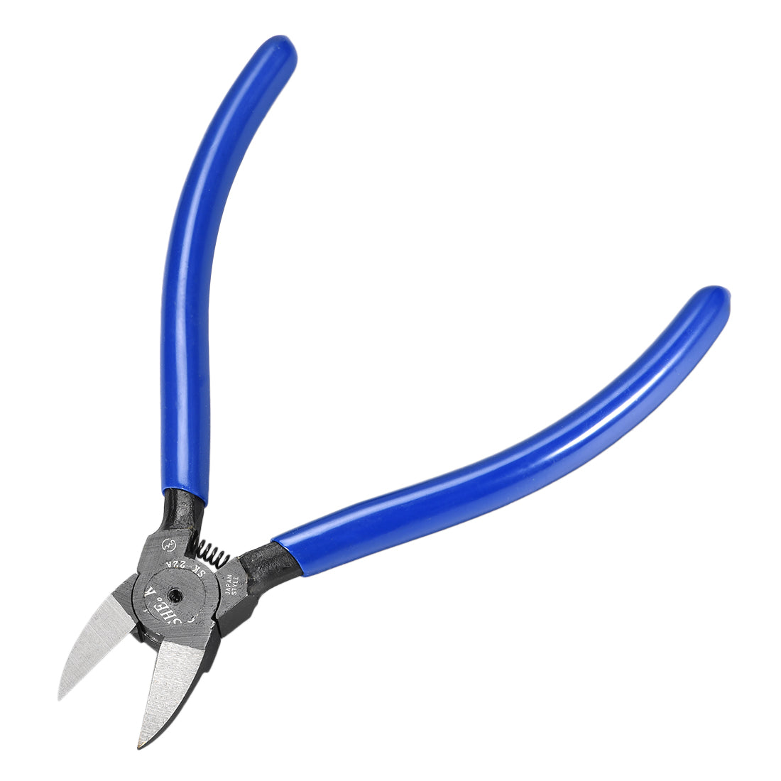 Harfington Diagonal Cutting Pliers 6" Side Wire Cutter Spring-loaded w Blue Anti-Slip Grip