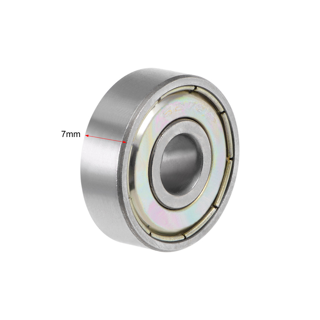 Harfington Deep Groove Ball Bearing Metric Double Shielded Chrome Steel ABEC1 Z1 Level