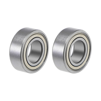 Harfington Deep Groove Ball Bearing Metric Double Shielded Chrome Steel ABEC1 Z1 Level