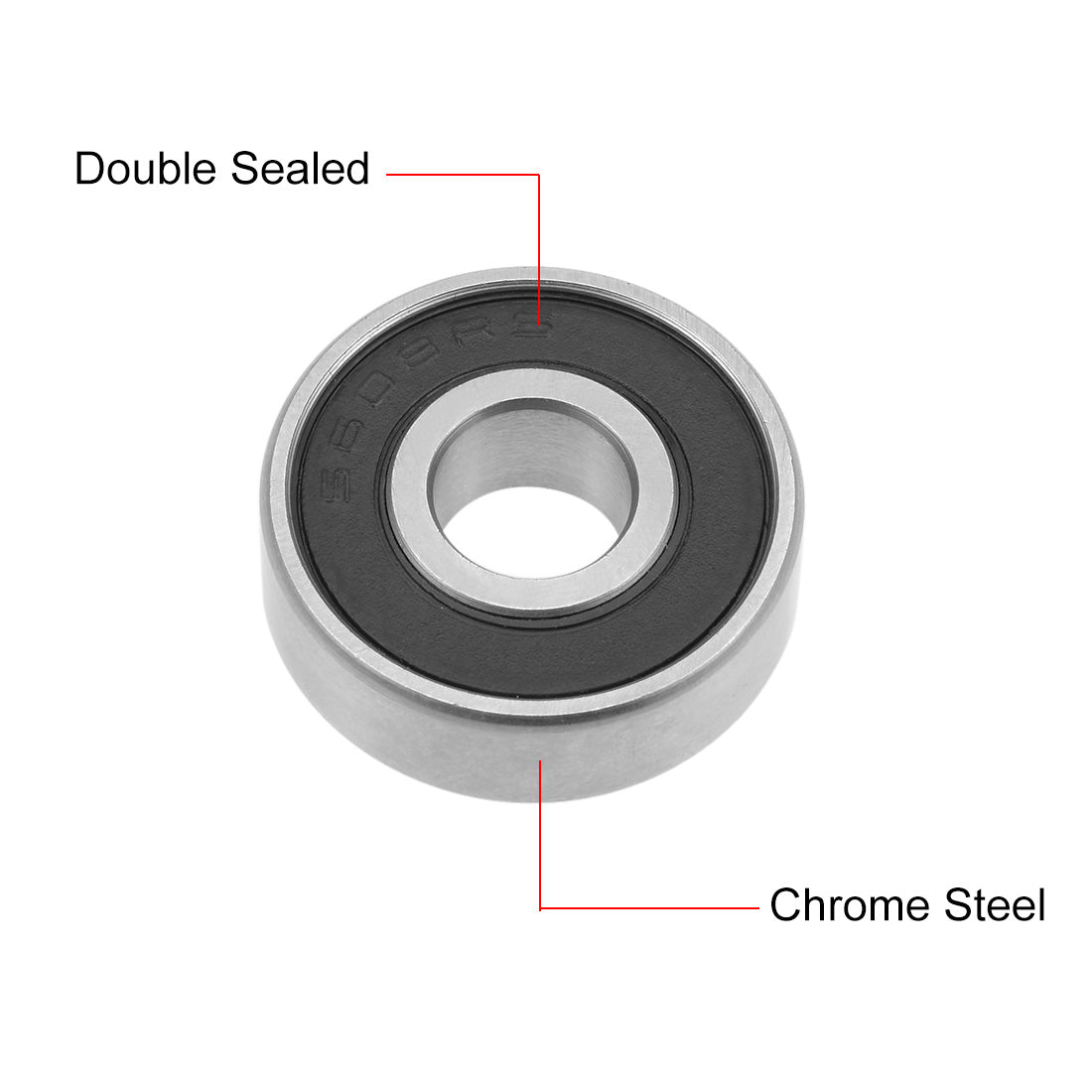 uxcell Uxcell Deep Groove Ball Bearings Double Sealed Stainless Steel