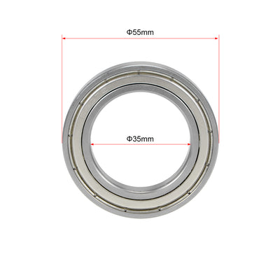 Harfington Deep Groove Ball Bearings Thin Section Single Shielded Chrome Steel