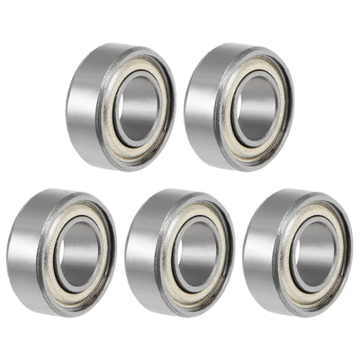 Harfington MR115ZZ Ball Bearing 5x11x4mm Double Shielded ABEC-1 Bearings 5pcs