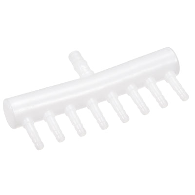 Harfington 8mm to 5.5mm 8 Way Aquarium Air Line Tubing Splitter Connector Fish Tank Plastic Air Flow Divider Oxygen Splitter Lever Valve