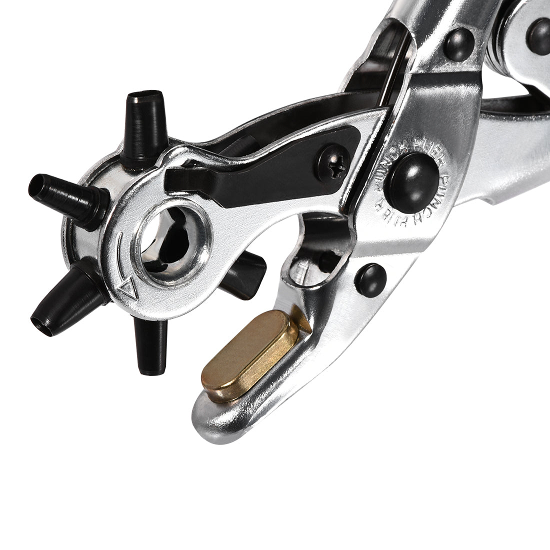 Harfington Punch Pliers 250mm 3 in 1 Leather Hole Punch Tool with 6 Size for DIY Home or Craft Projects