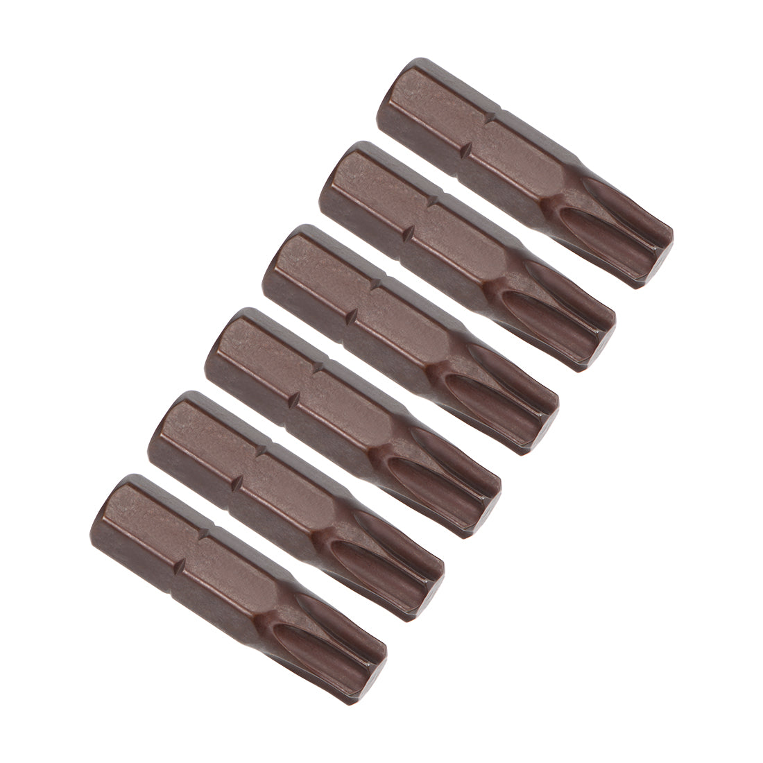 Harfington Torx Bits 6pcs 1/4 Inch Hex Shank Magnetic T35 Screwdriver Bit Set 25mm Length S2 Screw Driver Kit Tools