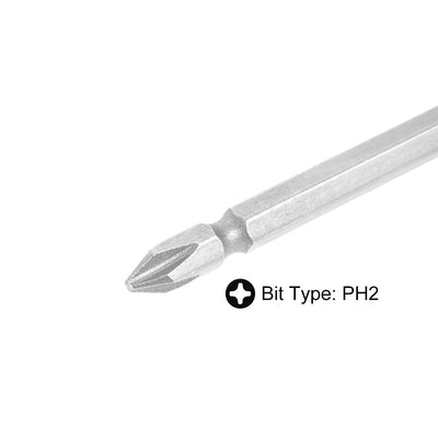 Harfington 1/4'' Hex S2 PH2 Phillips Double End Screwdriver Bit