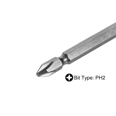 Harfington 1/4'' Hex S2 PH2 Phillips Double End Screwdriver Bit