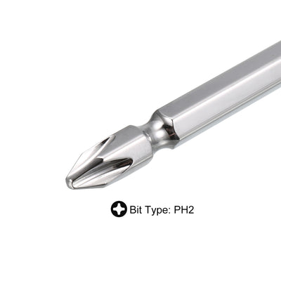 Harfington 1/4'' Hex S2 PH2 Phillips Double End Screwdriver Bit