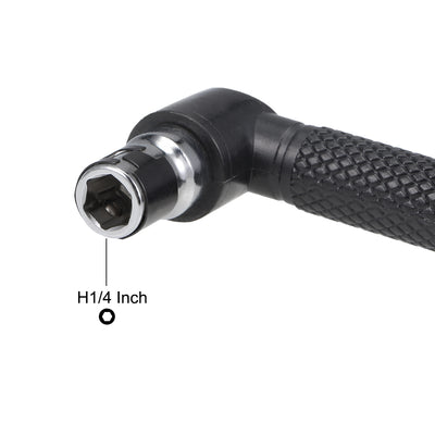 Harfington Screwdriver Non-Slip Wrench Handle 1/4 Inch Drive Magnetic Bit Holding Multi-function Wrench 4.25inch Length