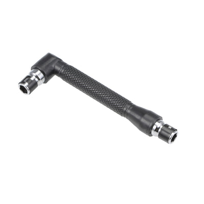 Harfington Screwdriver Non-Slip Wrench Handle 1/4 Inch Drive Magnetic Bit Holding Multi-function Wrench 4.25inch Length