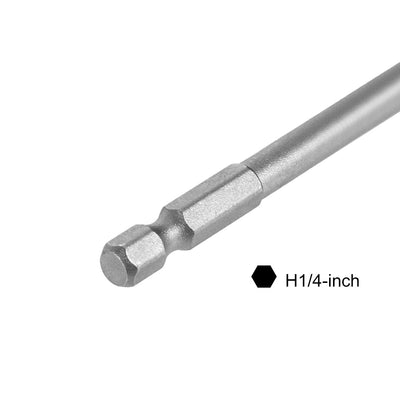 Harfington Torx Screwdriver Bits 1/4-Inch Hex Shank 150mm Length TT30 Magnetic Security Star Screw Driver S2 Bit