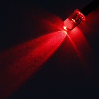 Harfington 12pcs Mixed Colour 5mm LEDs Prewired Light DC24V 20cm Pre Wired LED