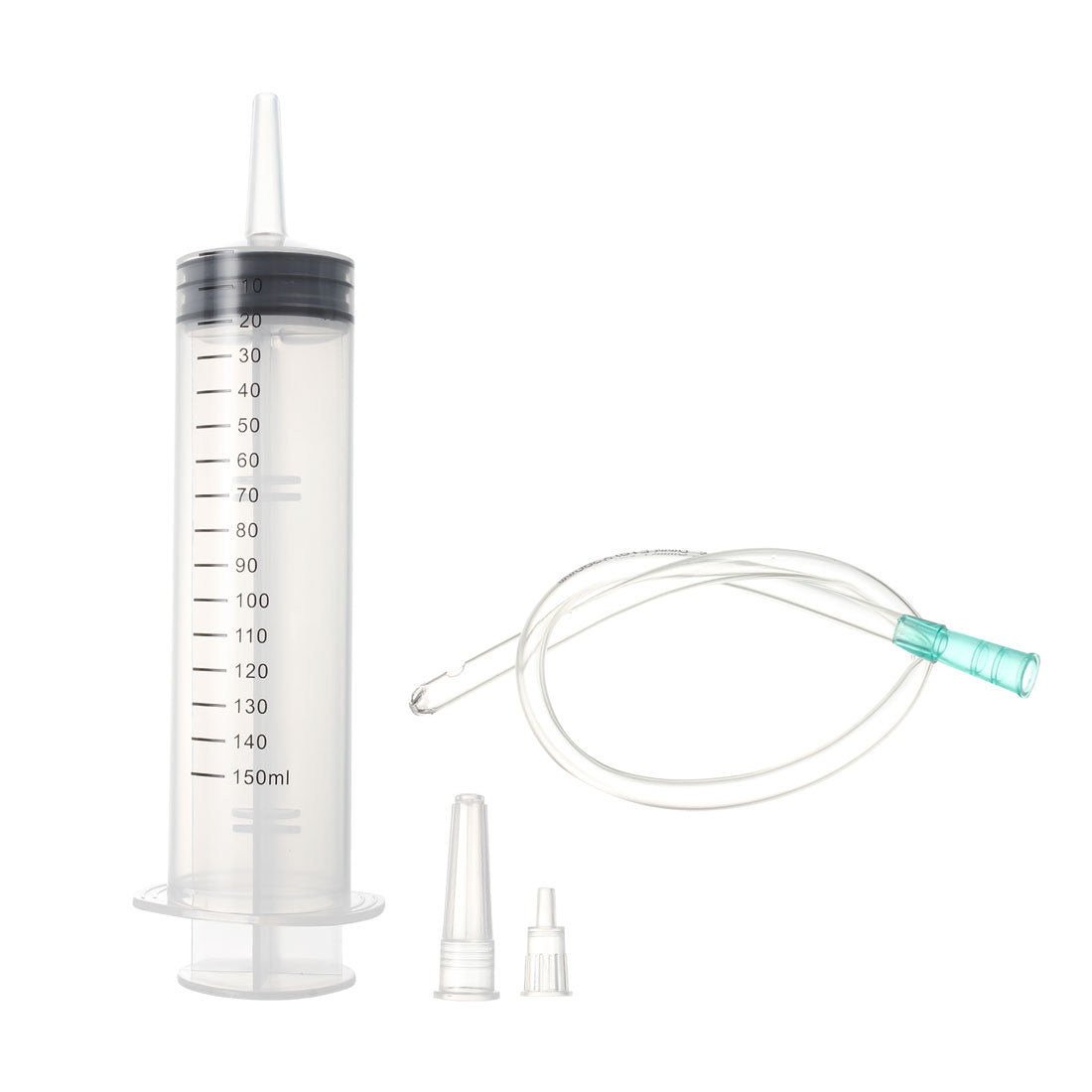 Harfington 150ml Syringes Large Plastic with 30cm Handy Soft Tube for Labs Industrial 3 Pcs