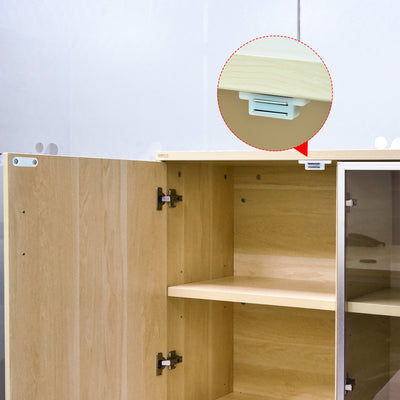 Harfington Magnetic Latches Catch for Bathrooms Kitchen Cabinet Door Closet White 8pcs