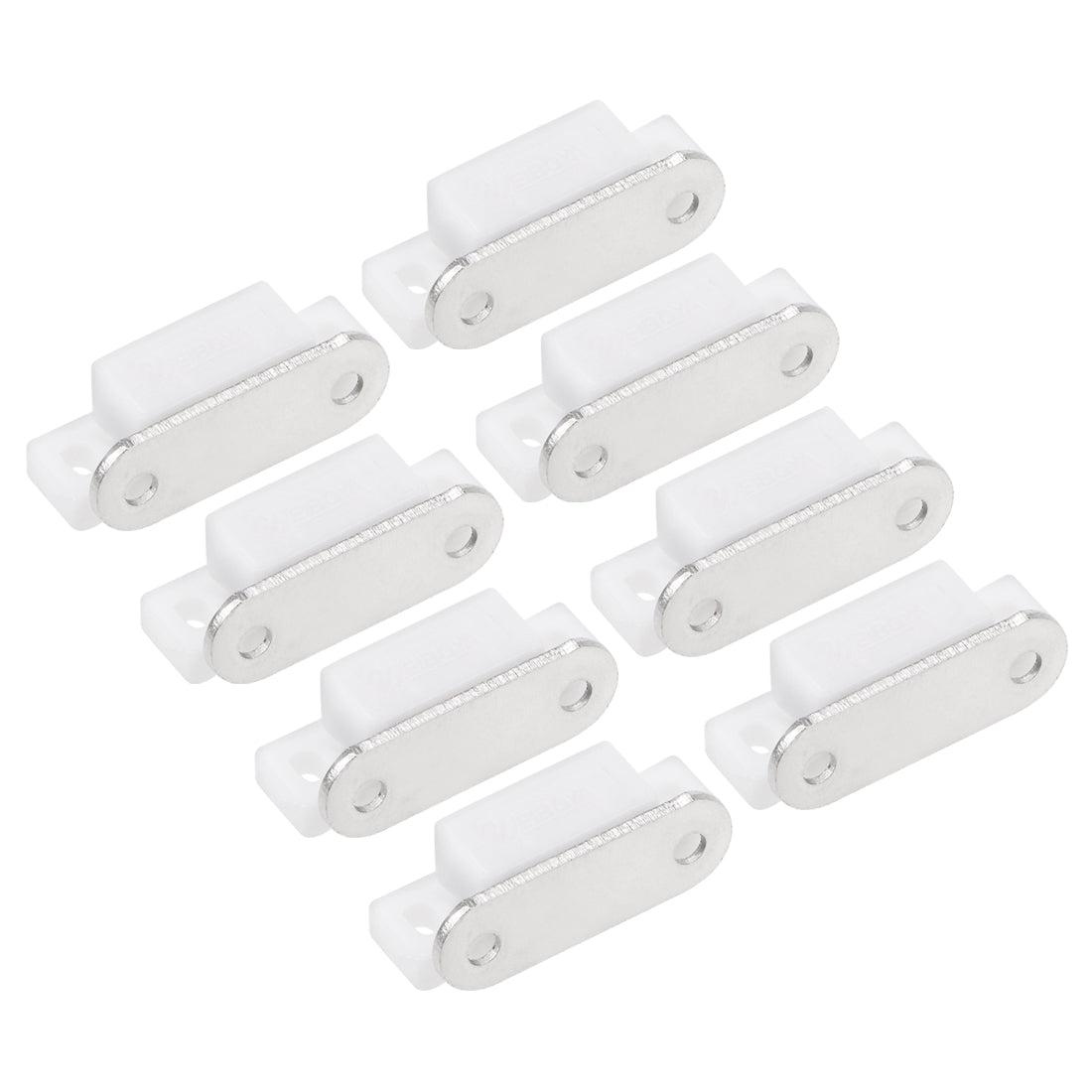 Harfington Magnetic Latches Catch for Bathrooms Kitchen Cabinet Door Closet White 8pcs