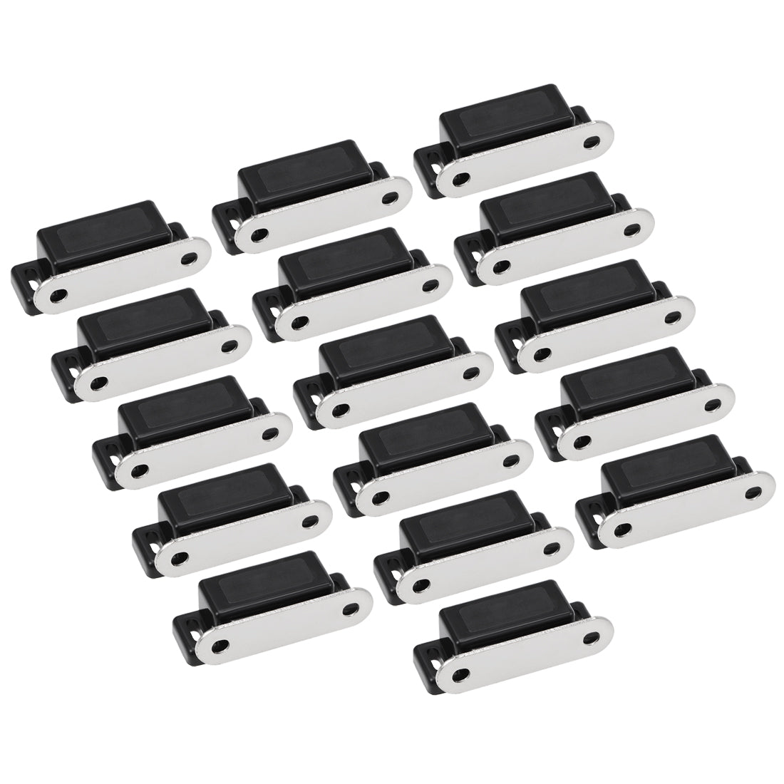 Harfington Magnetic Cabinet Door Latches Catch for Kitchen Closet Wardrobe Black 16pcs