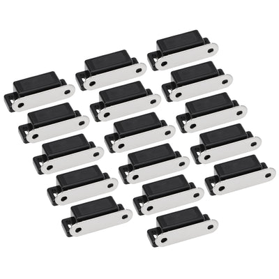 Harfington Magnetic Cabinet Door Latches Catch for Kitchen Closet Wardrobe Black 16pcs