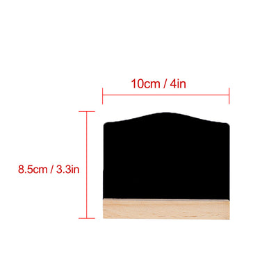 Harfington 16pcs Wood Mini Chalkboard Signs with Easel Stand for Wedding Double-side Sign