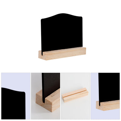 Harfington 16pcs Wood Mini Chalkboard Signs with Easel Stand for Wedding Double-side Sign