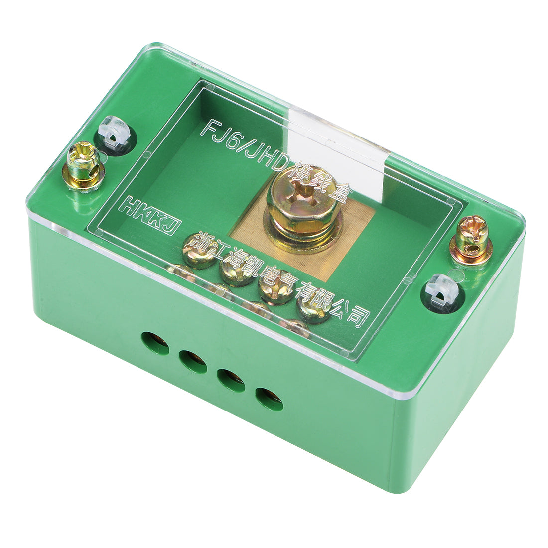 Harfington 1 Inlet 4 Outlet Terminal Strip Blocks Single Phase Distribution Block for Metering Box