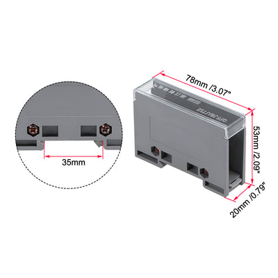 Harfington 1 In 4 Out DIN Rail Terminal Blocks Connectors Distribution Block