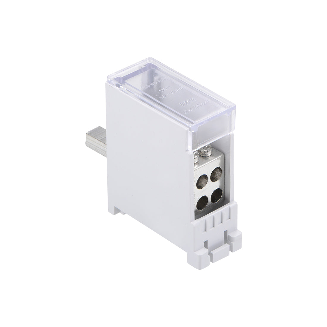 Harfington 1 Inlet 4 Outlet Wire Terminal Strip Blocks DIN Rail Distribution Block for Circuit Breaker