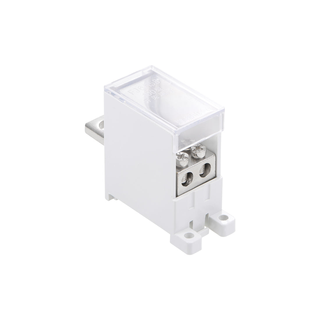 Harfington 1 Inlet 2 Outlet DIN Rail Terminal Blocks 125A Max Input Distribution Block for Circuit Breaker