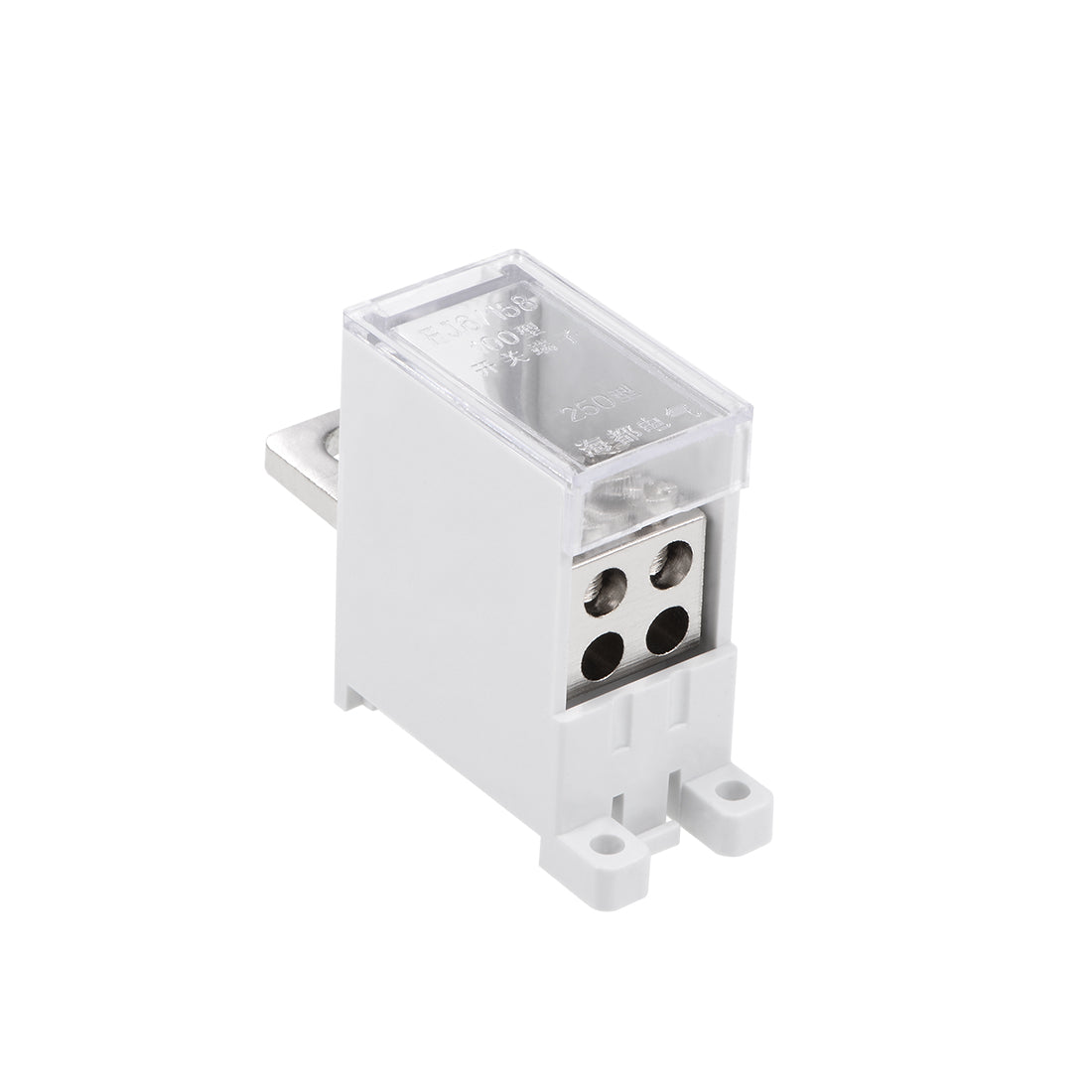 Harfington 1 In 4 Out DIN Rail Terminal Blocks 250A Max Input Distribution Block for Circuit Breaker
