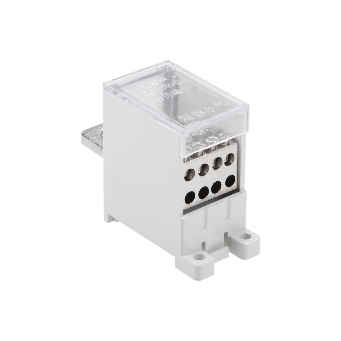 Harfington 1 In 8 Out DIN Rail Terminal Blocks 250A Max Input Distribution Block for Circuit Breaker
