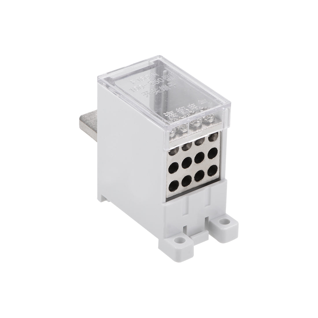 Harfington 1 In 12 Out DIN Rail Terminal Blocks 250A Max Input Distribution Block for Circuit Breaker