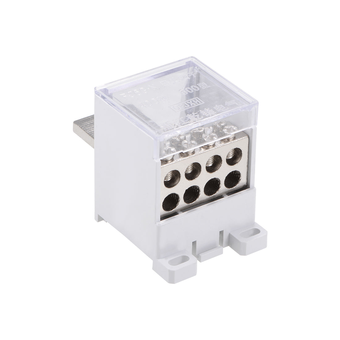 Harfington 1 In 8 Out DIN Rail Terminal Blocks 400A Max Input Distribution Block for Circuit Breaker