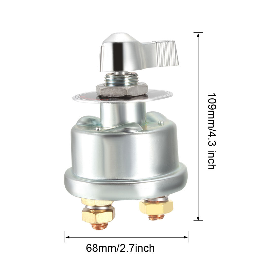 Harfington 12V 20701 Master Battery Disconnect Switch Power Cut Off Kill Switch with Copper Contacts