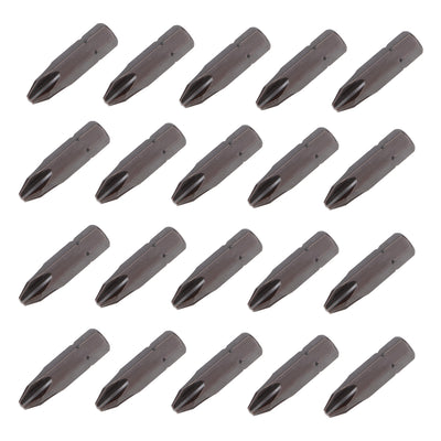 Harfington 20pcs Phillips Bits 5/16-inch 8mm Hex Shank 32 mm Length Cross PH3 Magnetic Screw Driver S2 Screwdriver Bit