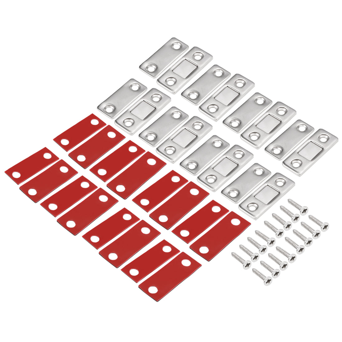 Harfington Thin Magnetic Cabinet Door Catch Metal Magnet Latches 41.5 x 16.5 x 3mm 8pcs