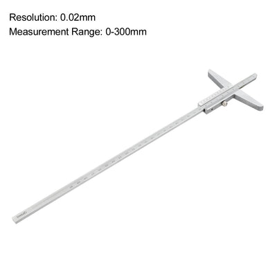 Harfington Carbon Steel Measuring Tool Depth Gauge Caliper