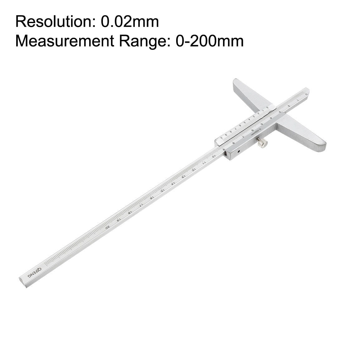 Harfington Carbon Steel Measuring Tool Depth Gauge Caliper