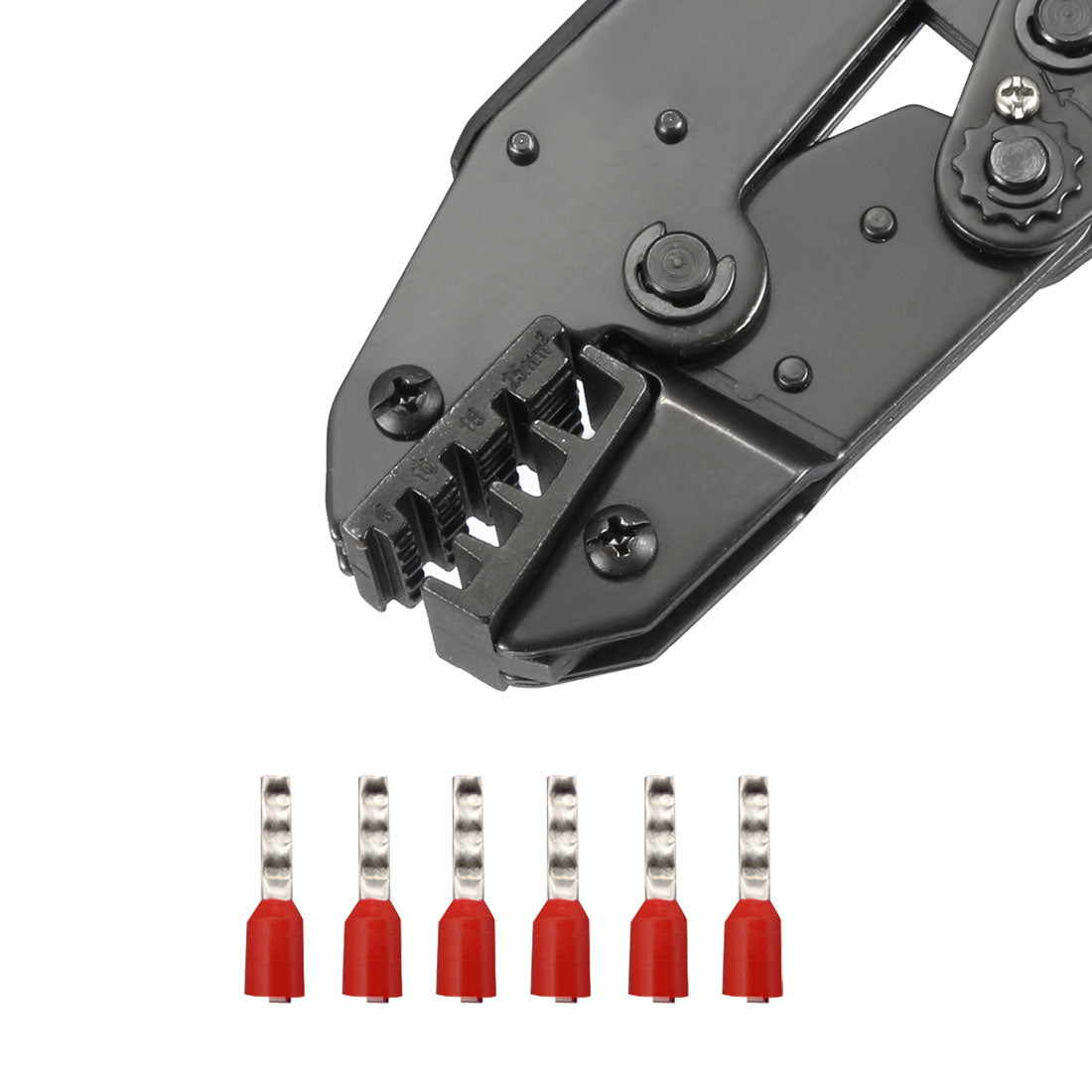 Harfington Ratchet Crimping Press Plier Crimper Tool AWG 10-4 for 6-25mm2 Wire Terminal