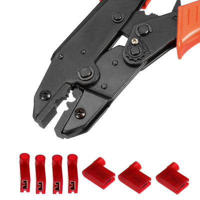 Harfington Flag Terminal Crimper Ratchet Crimping Press Plier AWG 12 for 4-6mm² Flag Terminal