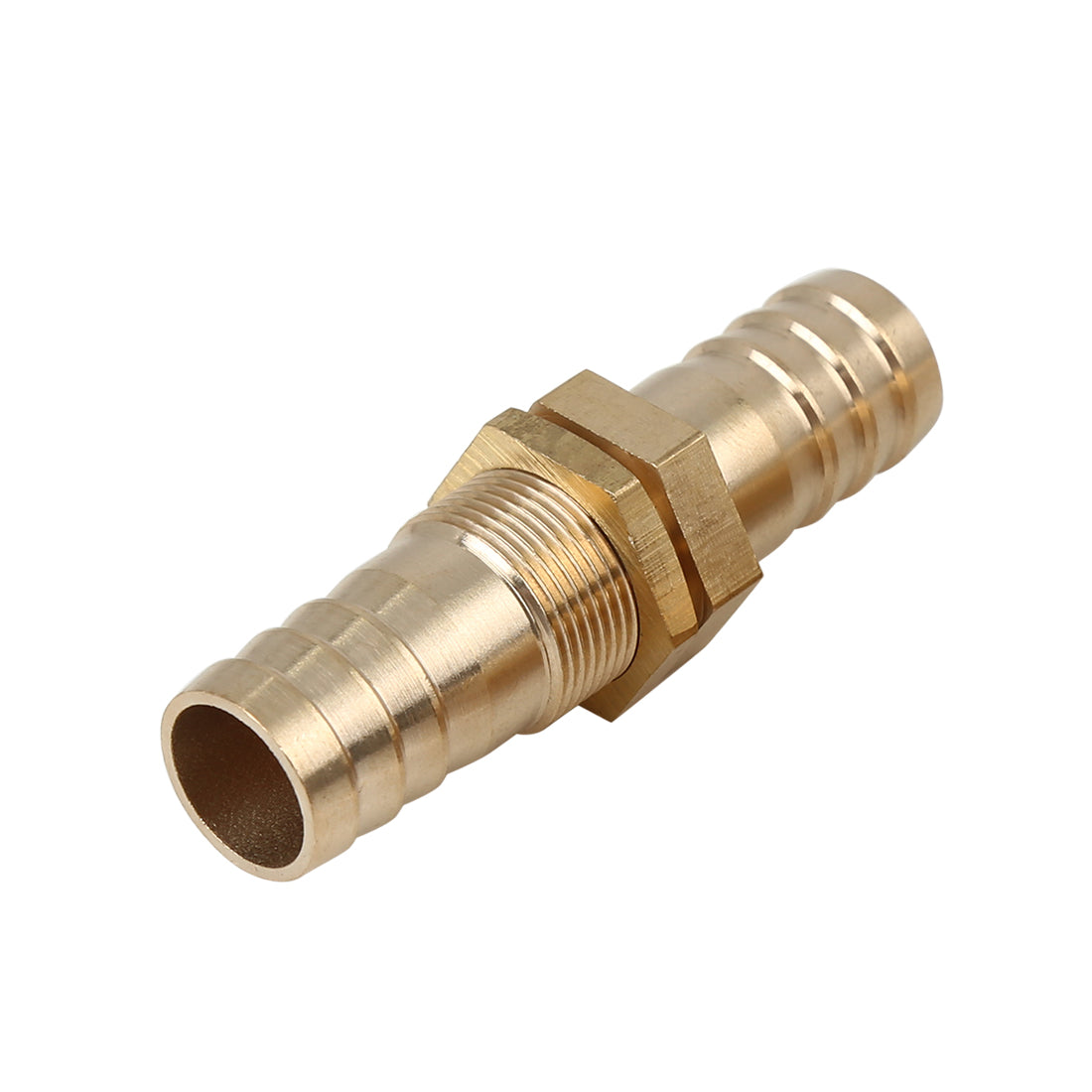 Harfington 14mm Brass Hose Barb Fitting Connector Coupler for Joiner Air Water Fuel Pipe