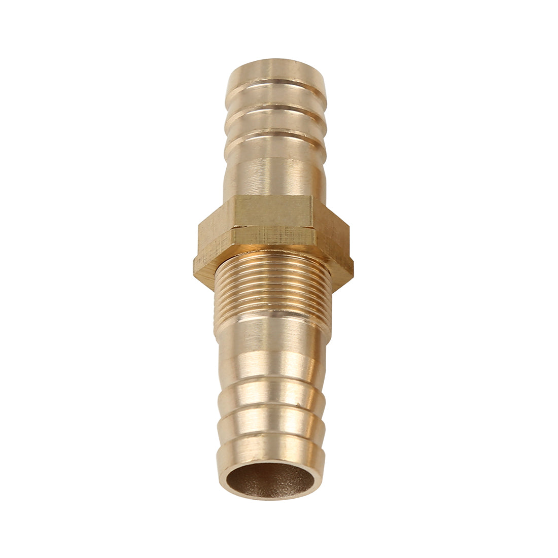 Harfington 14mm Brass Hose Barb Fitting Connector Coupler for Joiner Air Water Fuel Pipe