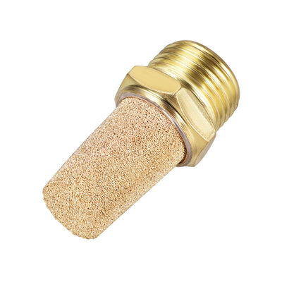 Harfington Exhaust Muffler Brass Body Pneumatic Air Muffler Air Flow Speed Controller