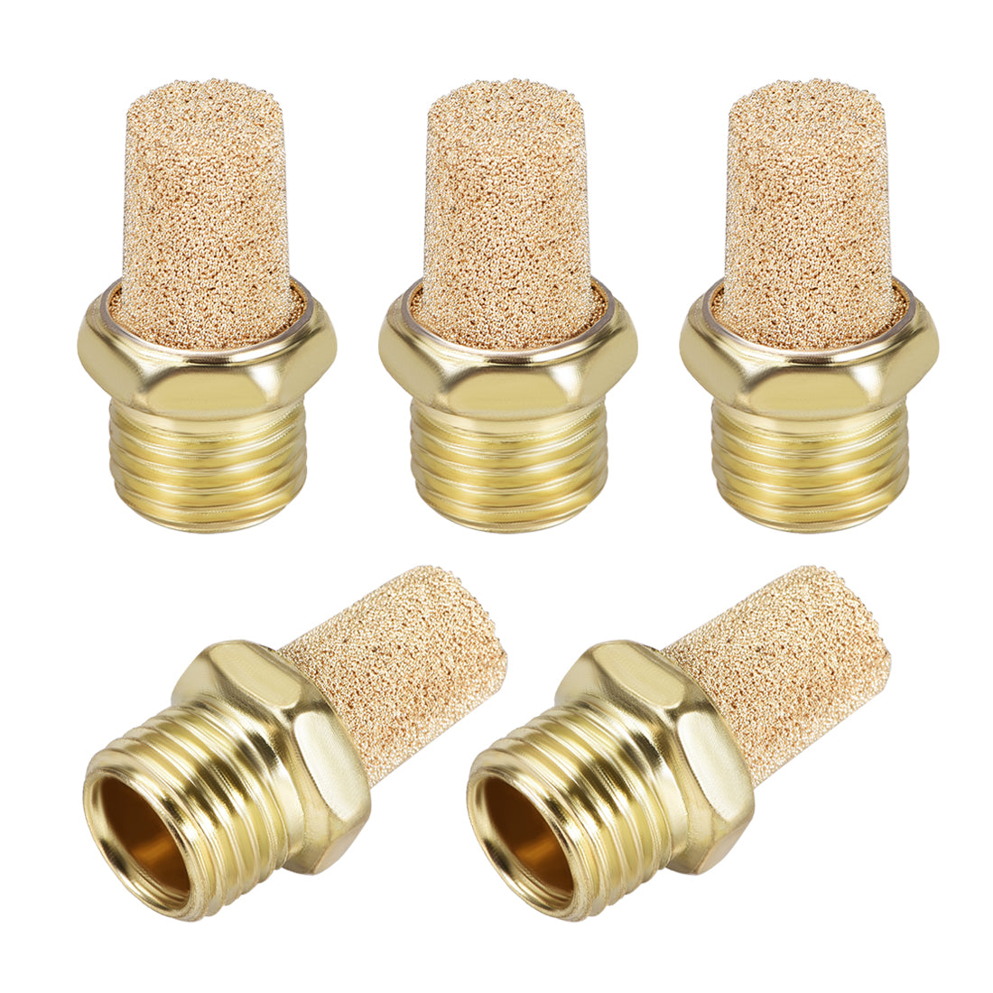 Harfington Sintered Bronze Exhaust Muffler Pneumatic Air Muffler Air Flow Speed Controller