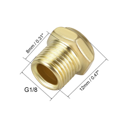 Harfington Exhaust Muffler Flat Pneumatic Air Muffler Air Flow Speed Controller Brass Flow Control Muffler