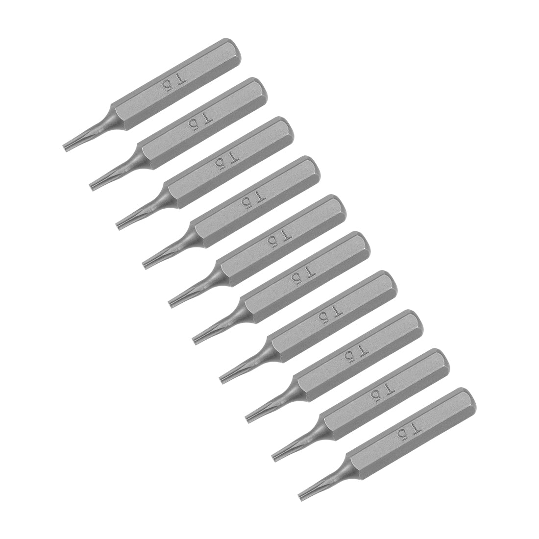 Harfington Torx Bits 10pcs 5/32 Inch Hex Shank T5 Torx Screwdriver Bit Set 28mm Length S2 Screw Driver Kit Tools