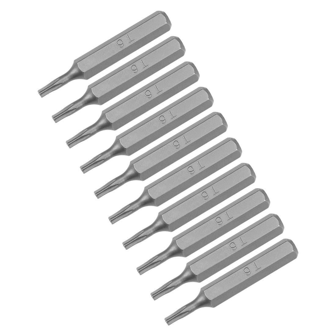 Harfington Torx Bits 10pcs 5/32 Inch Hex Shank T6 Torx Screwdriver Bit Set 28mm Length S2 Screw Driver Kit Tools