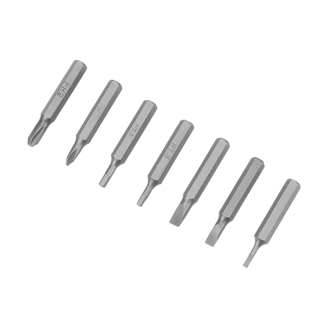 Harfington Screwdriver Bits Set 7pcs 5/32 Inch Hex Shank Phillips Slotted Hex Screwdriver Bit Set 28mm Length S2 Screw Driver Kit Tools