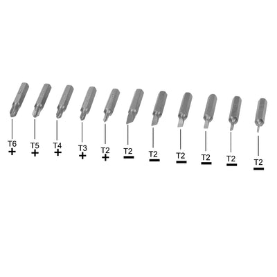 Harfington Screwdriver Bits Set 11pcs 5/32 Inch Hex Shank Phillips Slotted Screwdriver Bit Set 28mm Length S2 Screw Driver Kit Tools