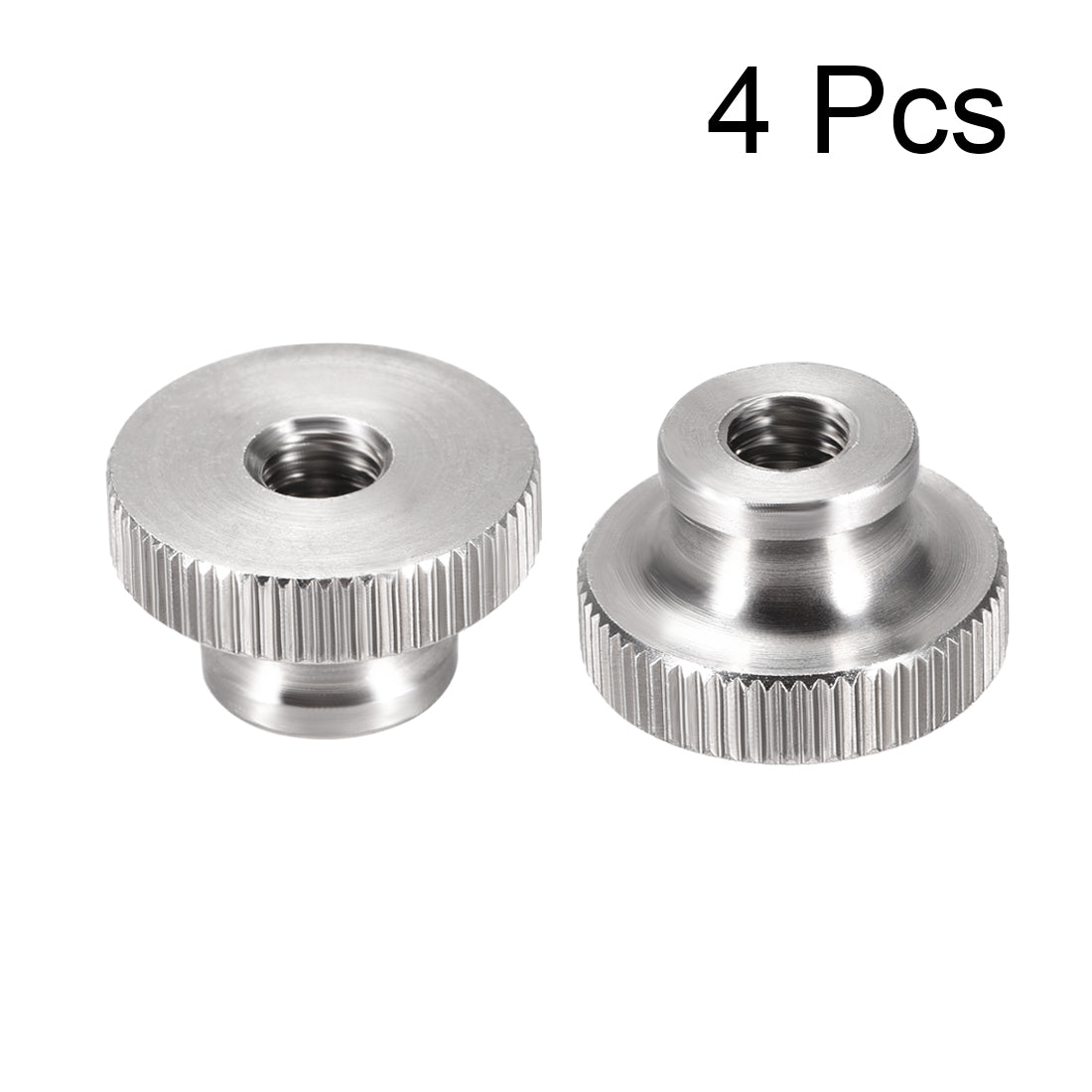 Harfington Knurled Thumb Nuts - M6 Round Knobs with  304 Stainless Steel - 4 Pcs